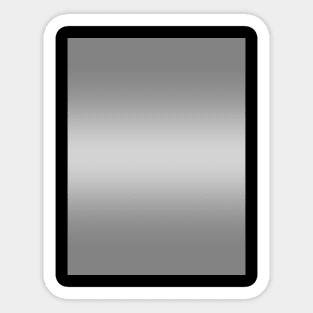 Gray to White Horizontal Bilinear Gradient Sticker